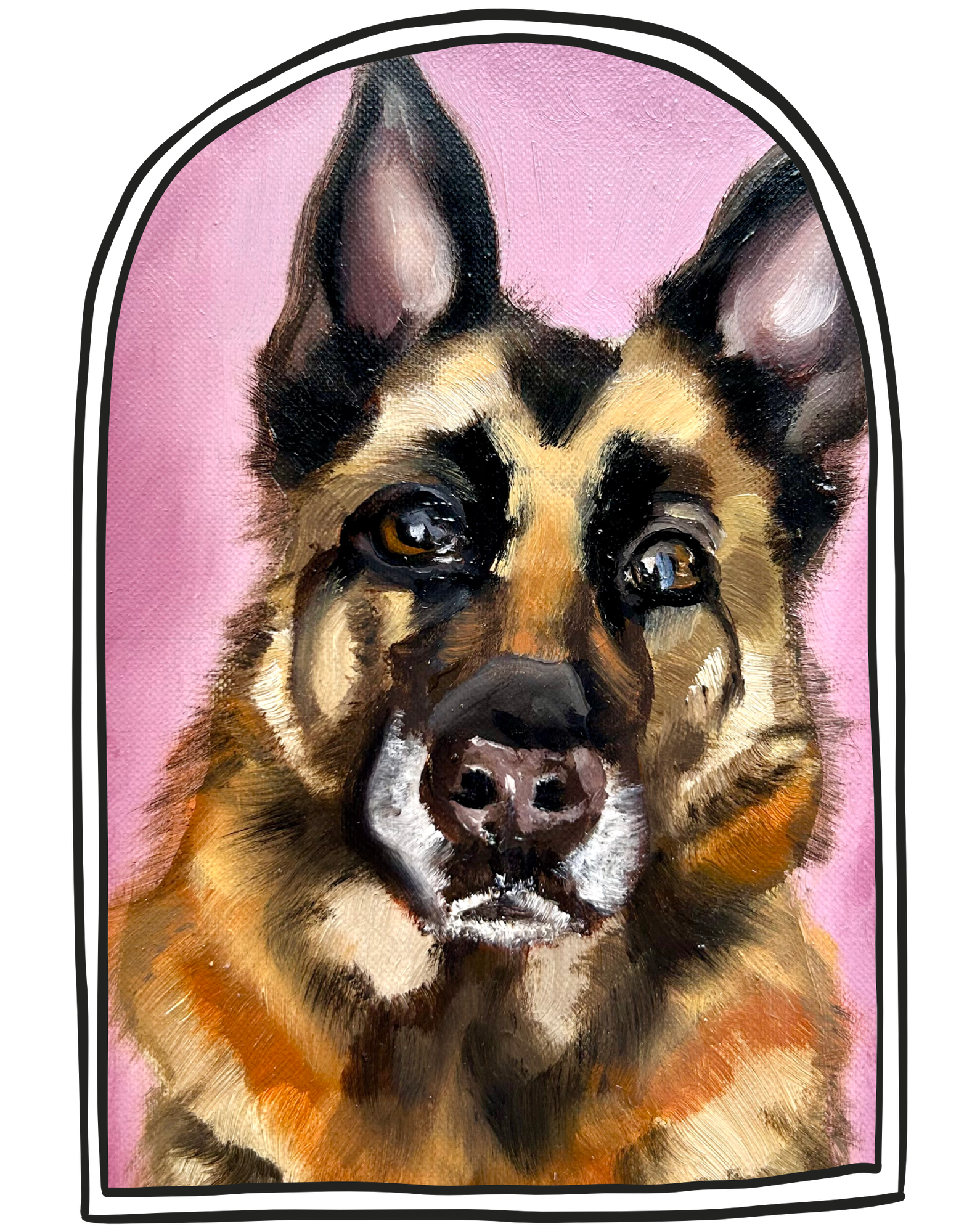Portrait of German Shepherd