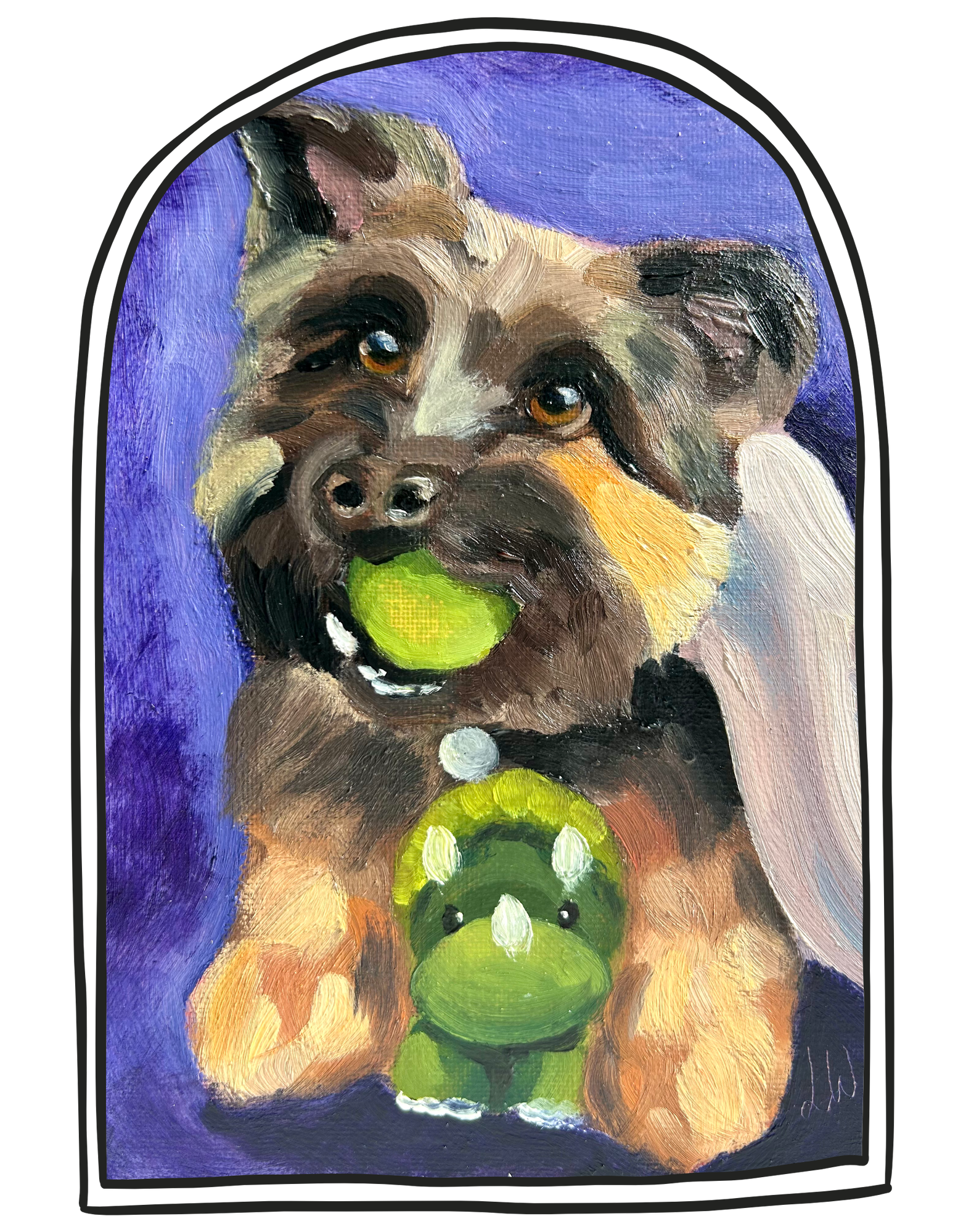 Portrait of Schnauzer
